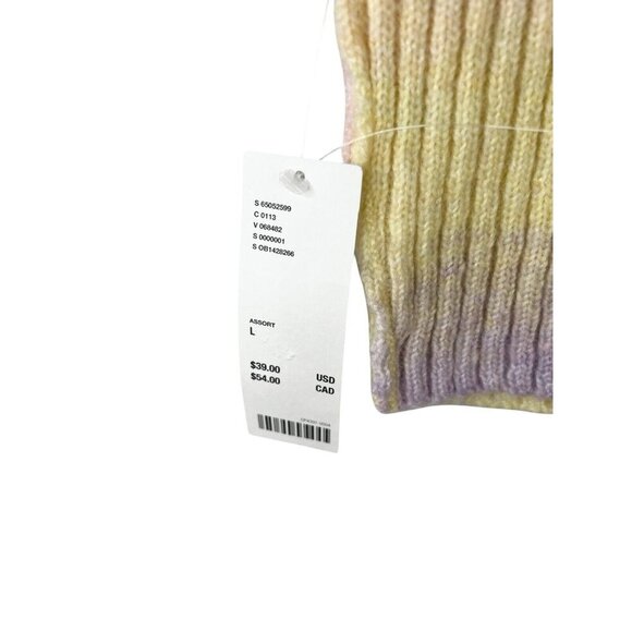 Out from Under Knit Cropped Tank Top Crop Women's Large Pastel Ribbed Festival - Picture 3 of 8